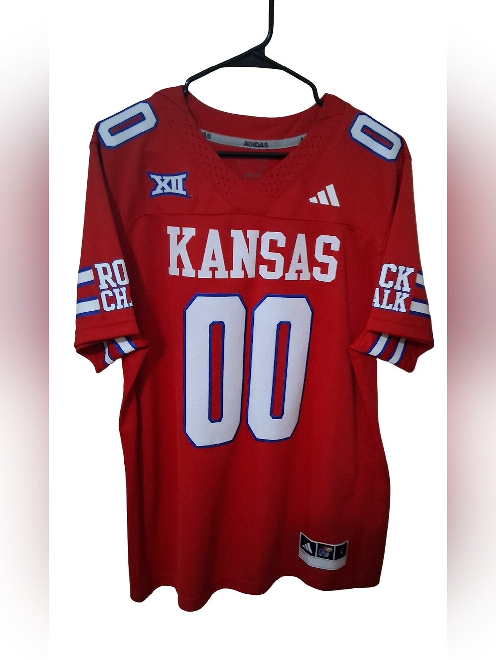 Clothes: Adidas KU Jayhawks Crimson Premier Replica Alternate Football Jersey LG